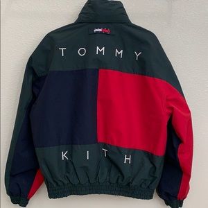 kith x tommy hilfiger reversible color block jacket